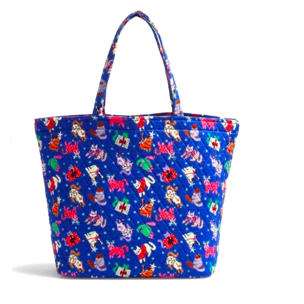 🆕VERA BRADLEY Grand Tote "Catnip Christmas"